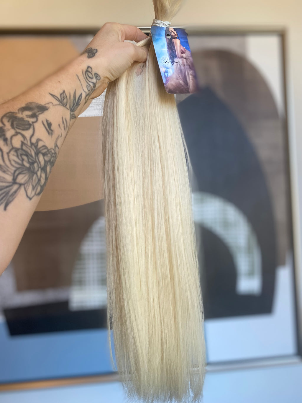 Platinum Blonde Slavic hair 24” 100g