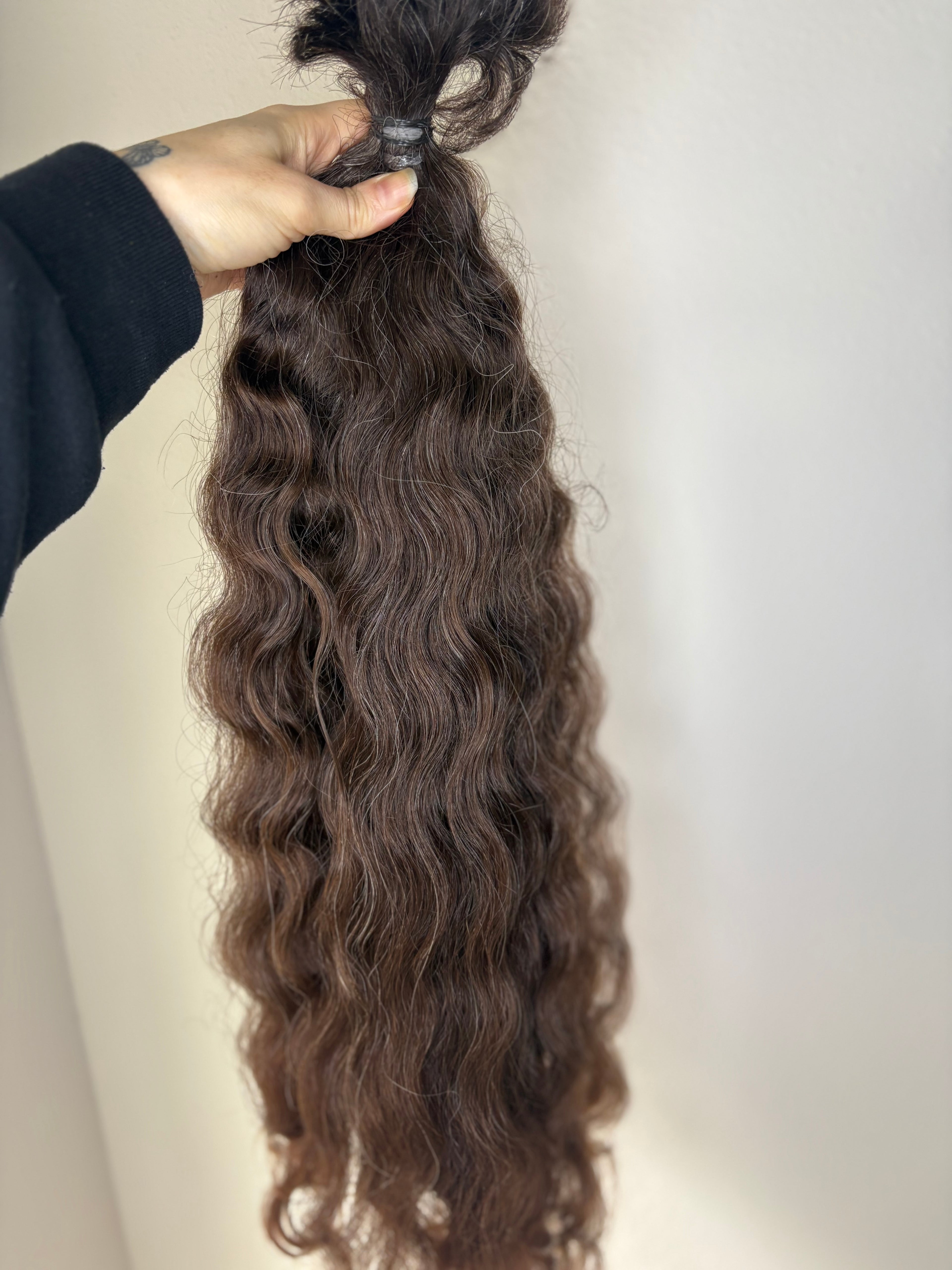 Slavic gray mix curl 24” 148g