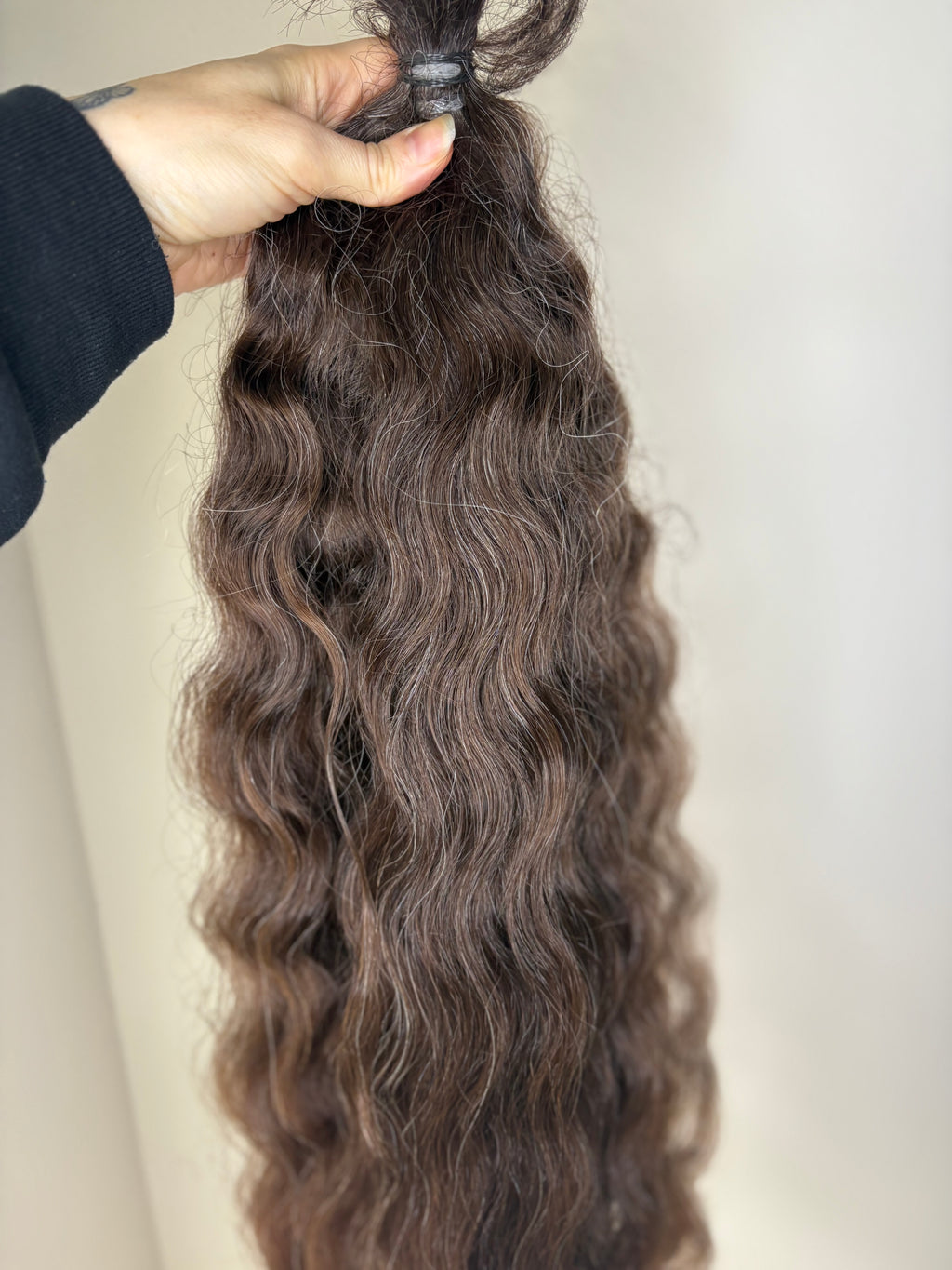 Slavic gray mix curl 24” 148g