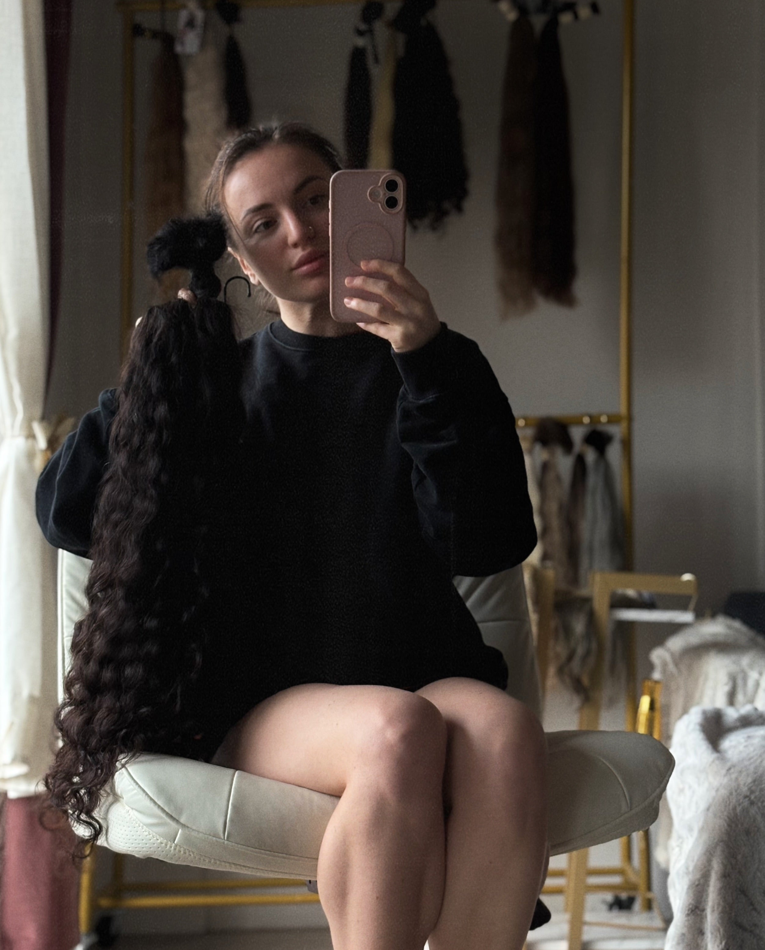 Slavic curl 31” (38”stretched) 80g