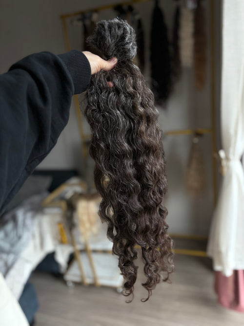 Slavic gray curl 23” 92g